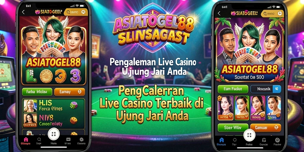 Screenshot gameplay ASIATOGEL88 yang menampilkan dealer langsung dan suasana kasino.