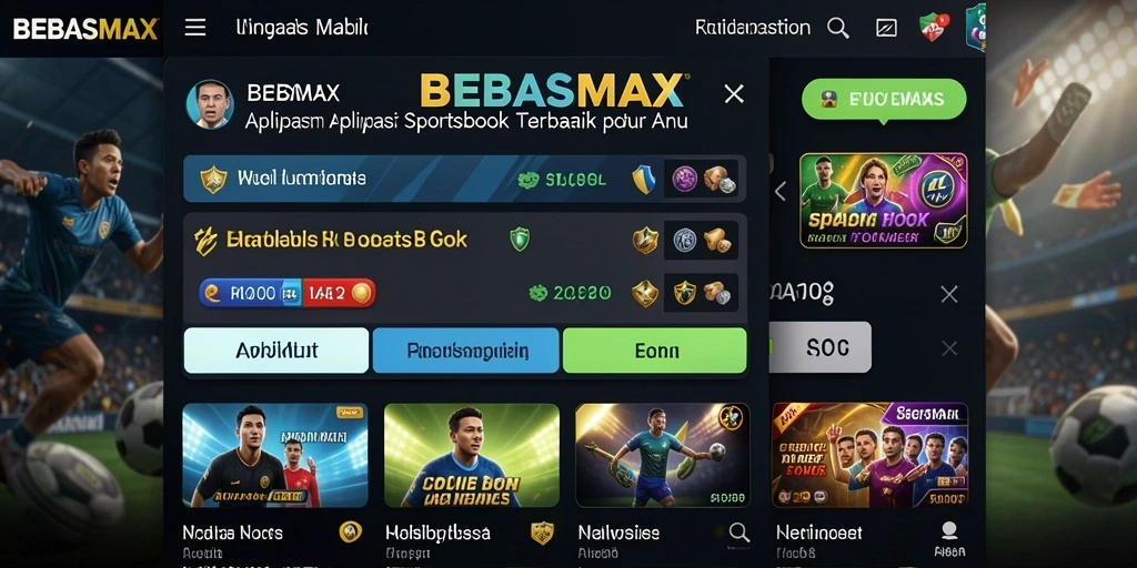 Tampilan gameplay yang menarik di aplikasi BEBASMAX Sportsbook.
