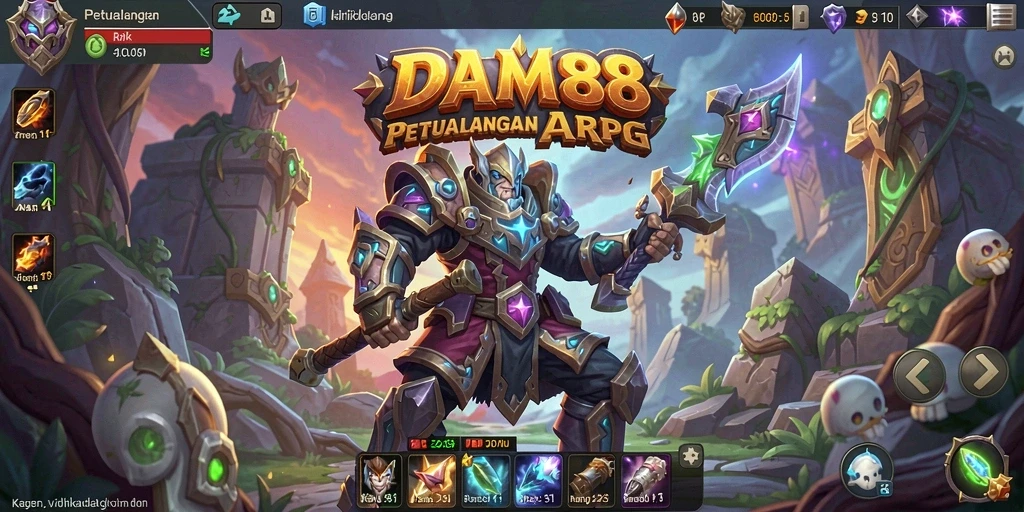 Tampilan gameplay seru dalam game ARPG DAM88 yang mengasyikkan.