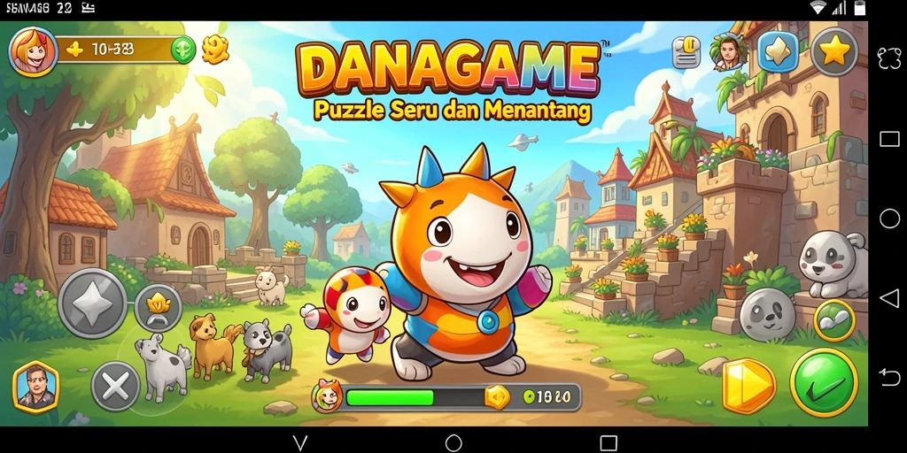 Tampilan gameplay menarik dari DANAGAME yang menantang.