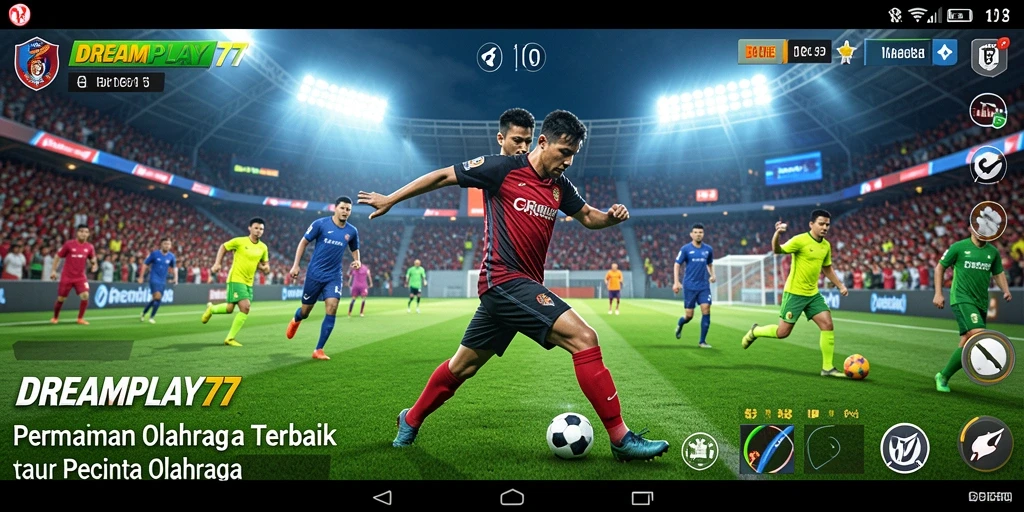 Tampilan bermain seru dalam <strong>DREAMPLAY77</strong> dengan aksi olahraga yang adrenalina.