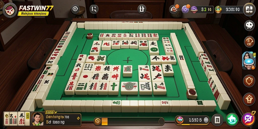 Tampilan gameplay menarik dari FASTWIN77 saat bermain Mahjong.