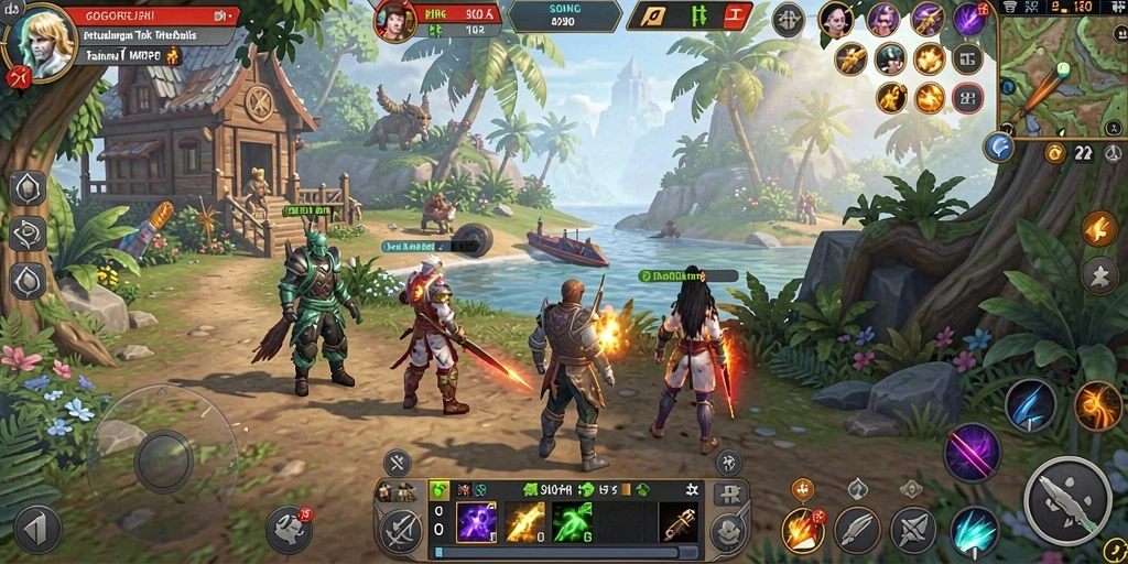 Screenshot menampilkan aksi seru dalam gameplay GOGOREJEKI.