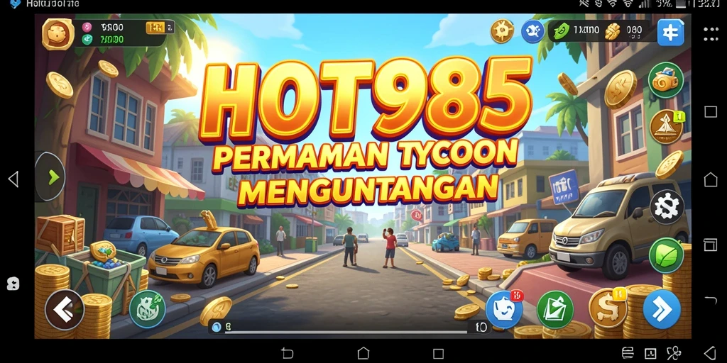 Screenshot utama HOT985 menampilkan gameplay seru Tycoon.