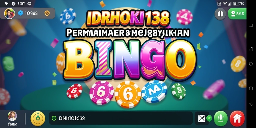 Tampilan gameplay menarik dari IDRHOKI138 dalam permainan Bingo.