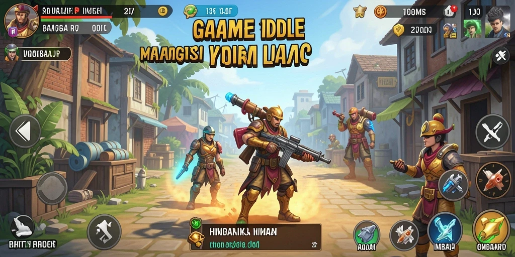 Gameplay IMBAJP yang santai dan menghibur dengan grafik yang menarik.