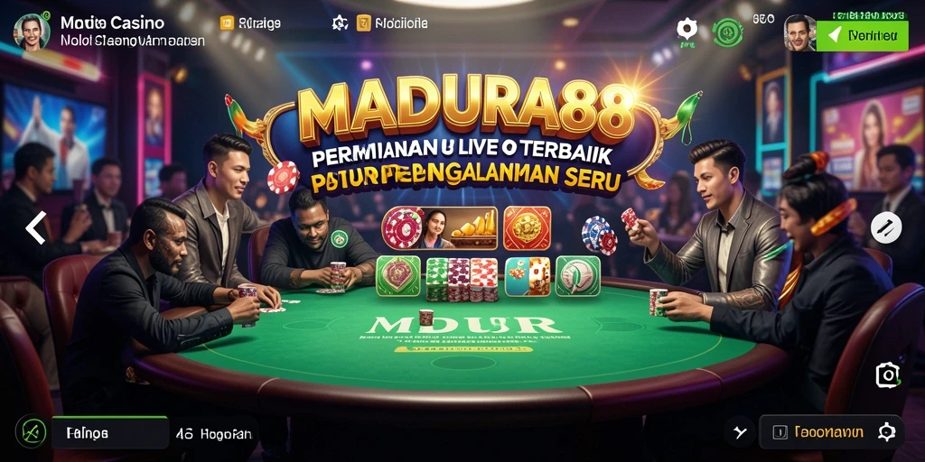 Gameplay menarik dari MADURA88 dalam Live Casino yang seru.