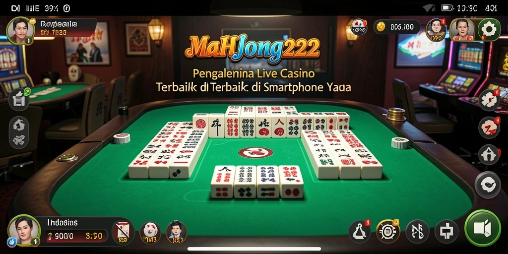 Tampilan gameplay mengasyikkan dari MAHJONG222 di Live Casino.