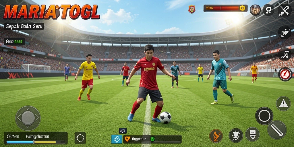 Gameplay seru dari MARIATOGL dalam aksi sepak bola.