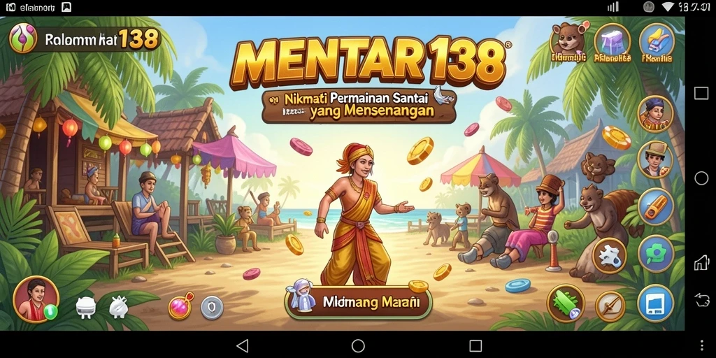 Tampilan gameplay MENTARI138 yang penuh warna dan menarik.