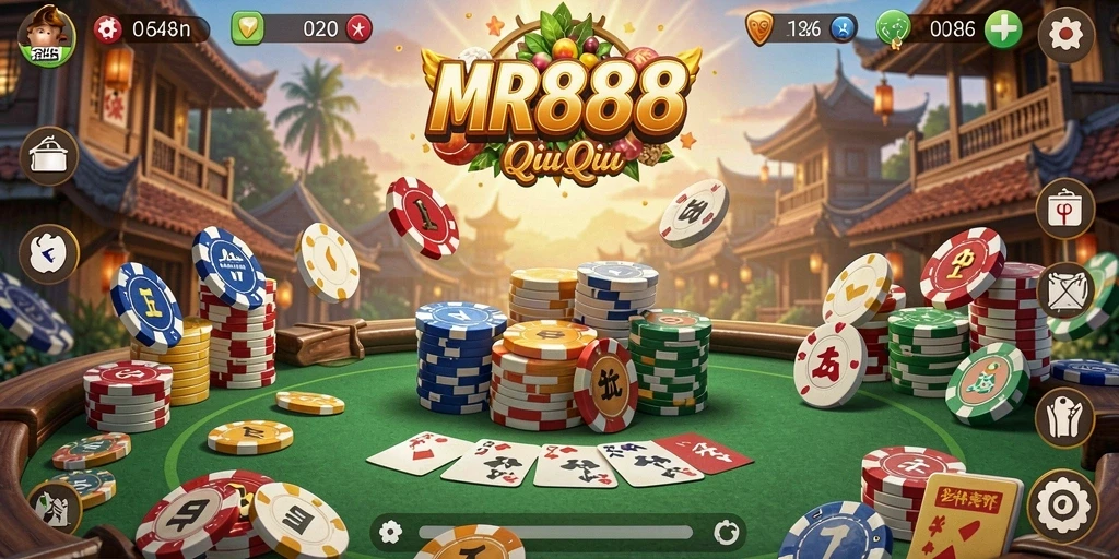 Tangkapan layar dari gameplay seru QiuQiu di MR888.