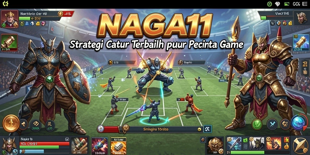 Screenshot NAGA11 menunjukkan gameplay yang intens dan strategis.