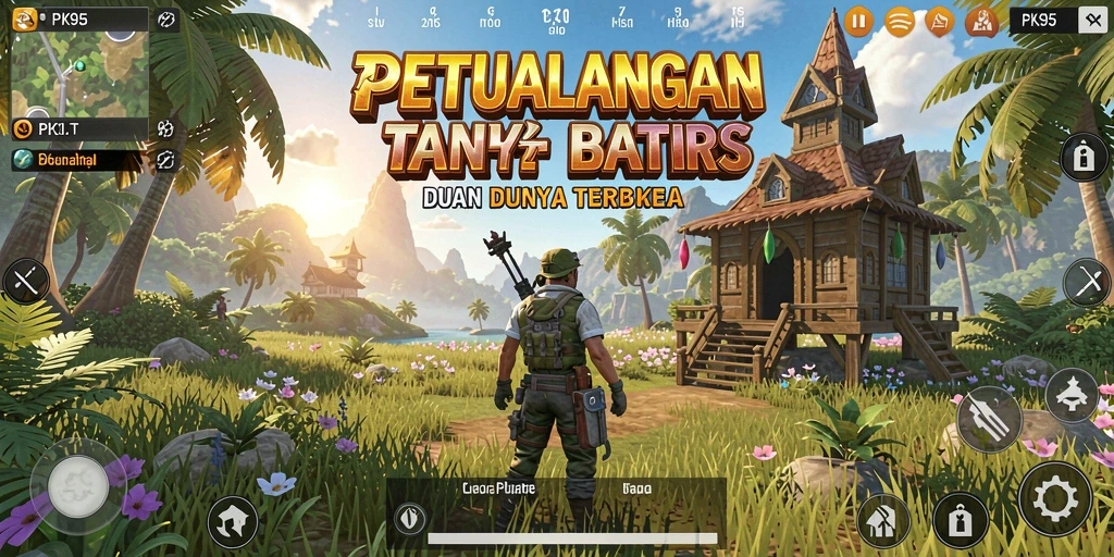 Tampilan gameplay PK95 yang menarik di dunia Open World yang luas.