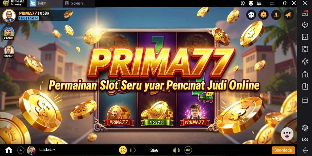 Tampilan gameplay PRIMA77 yang seru dan mengasyikkan dengan efek suara yang memukau.