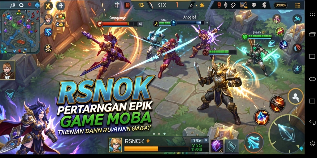 Tampilan gameplay RSNOK yang mendebarkan dan penuh strategi.