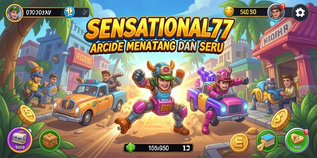 Tampilan menarik gameplay dari SENSATIONAL77 dengan grafik menawan.