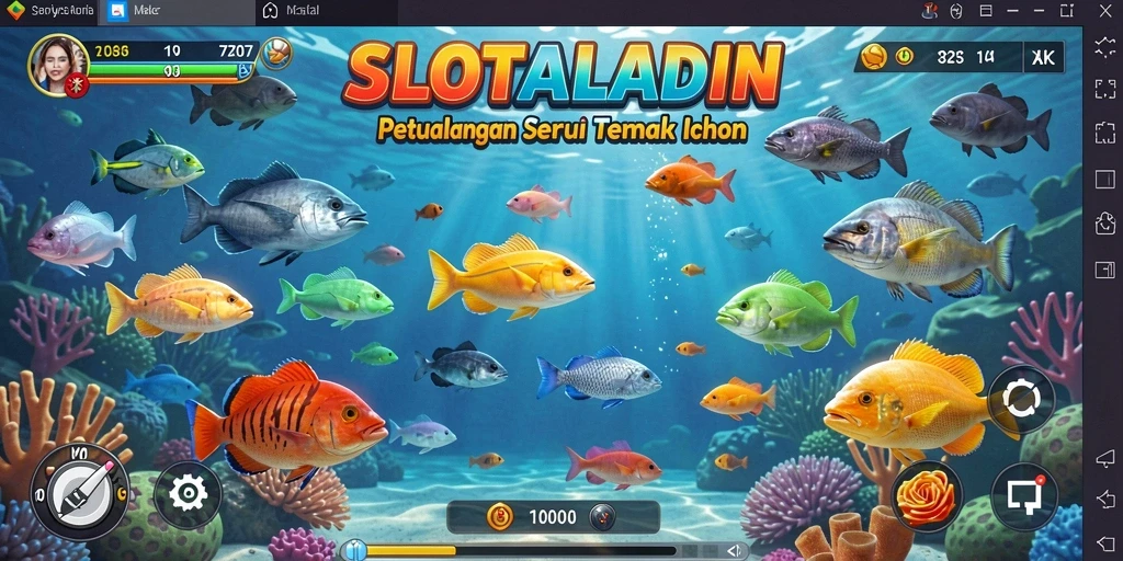 Tampilan menarik dari gameplay SLOTALADIN yang penuh aksi Tembak Ikan.