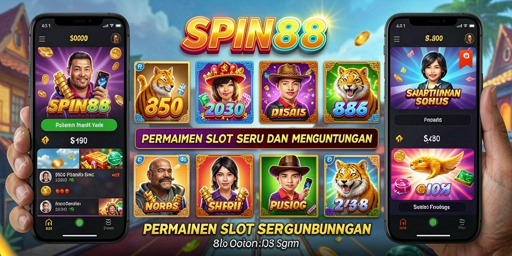 Tampilan interaktif gameplay SPIN88 yang menarik dan seru.
