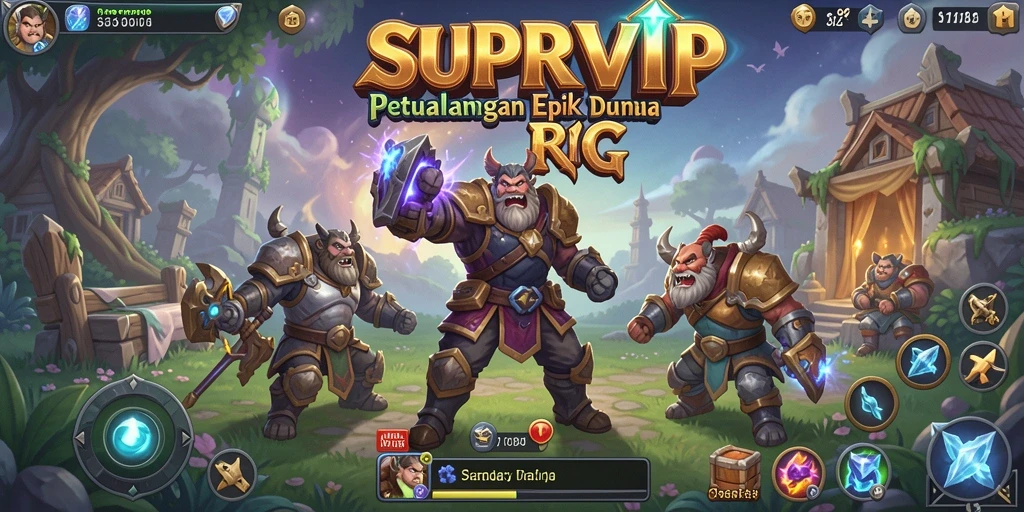 Screenshot SUPERVIP menampilkan pertarungan yang intens dan seru.