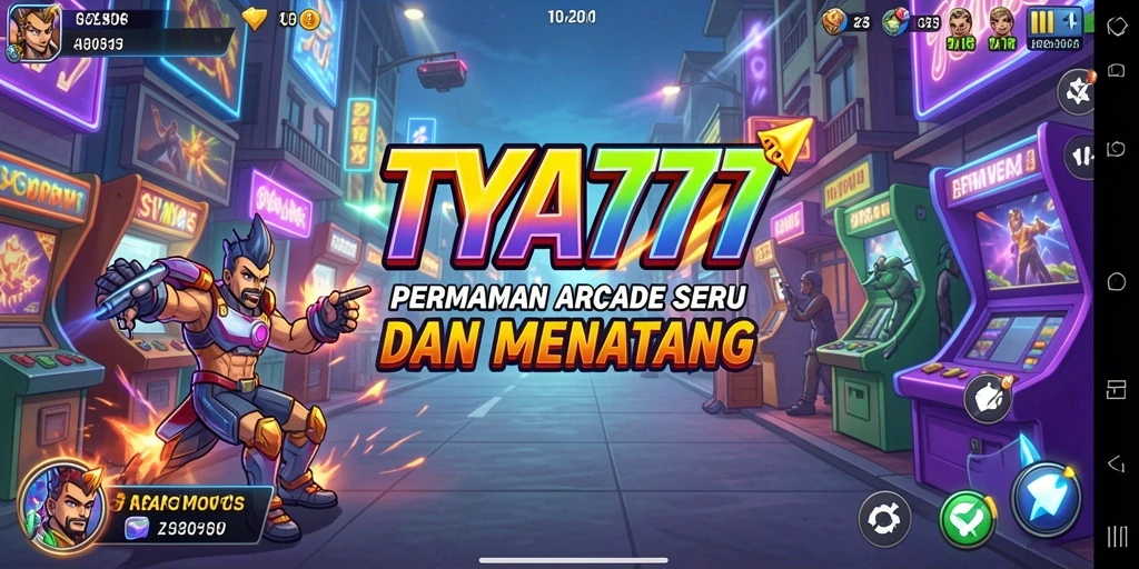 Tampilan gameplay seru dari TYA777 dalam aksi Arcade.