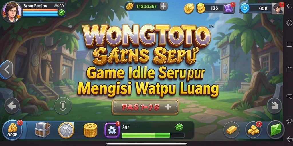 Tampilan Gameplay seru di WONGTOTO dengan berbagai fitur Idle.