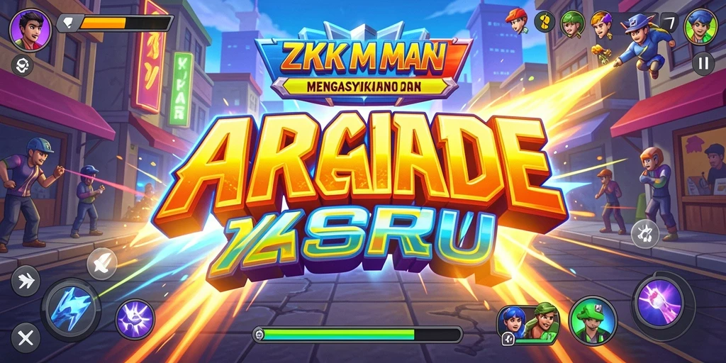 Tampilan gameplay seru di ZK7 dengan aksi arcade yang menarik.