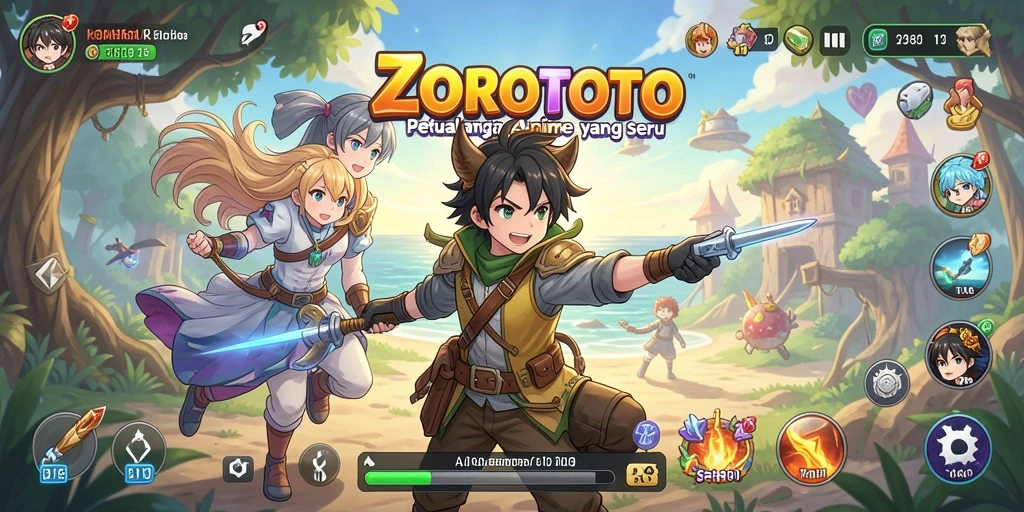 Tampilan gameplay ZOROTOTO yang menarik dan penuh aksi.